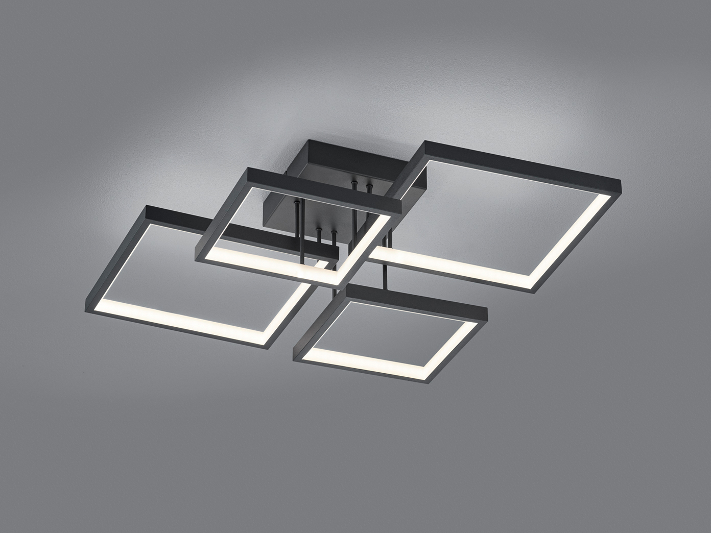 Trio LED Deckenlampe Sorrento Deckenleuchte 52 2x52 2x16cm schwarz online  kaufen