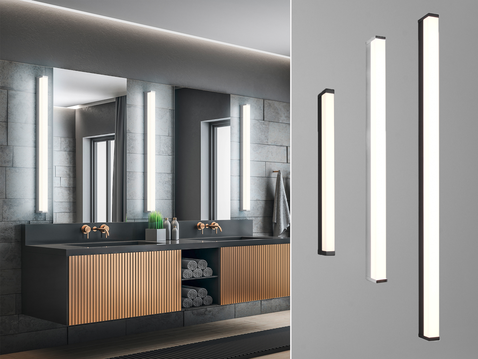 LED Badezimmer Wandleuchten FABIO - Spiegelleuchte