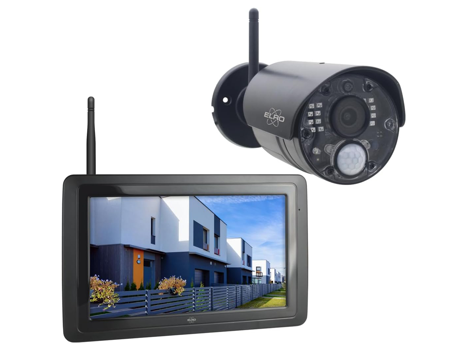 Komplettes Überwachungs-Kamera Set, Full HD, Bewegungsmelder & Zusatzkamera